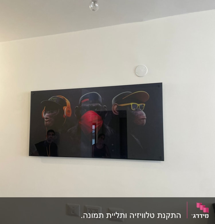 שקעי חשמל ומתגים על קיר לבן